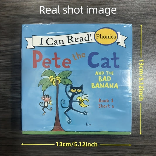 1套12本书 我的第一本语法书 - 包含短元音和长元音,英文绘本袖珍书 睡前故事阅读英语学习教育书籍、简单视觉单字练习阅读,语法学习书,返校礼物,生日礼物,学校用品 英语故事、阅读书籍、语言发展。外语学习材料